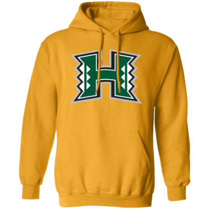 Hawaii Rainbow Warriors Football Logo Gildan Pullover Hoodie - Image 7
