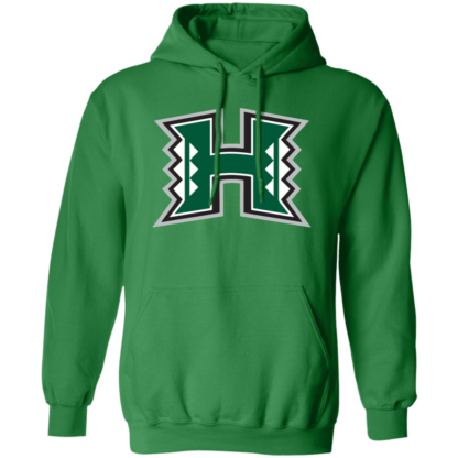 Hawaii Rainbow Warriors Football Logo Gildan Pullover Hoodie - Image 8