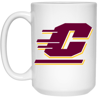 Central Michigan Chippewas Logo 15oz White Mug