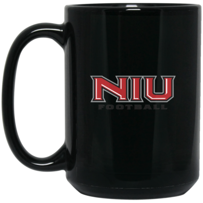 Northern Illinois Huskies NIU Football 15oz Black Mug