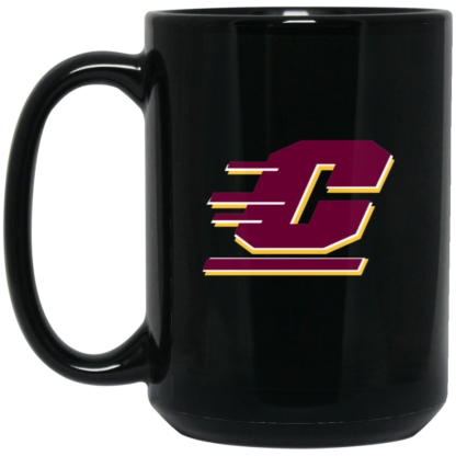 Central Michigan Chippewas Logo 15oz Black Mug
