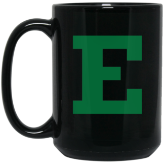 Eastern Michigan Eagles Logo 15oz Black Mug