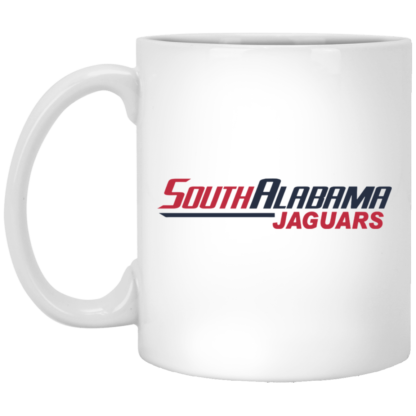 South Alabama Jaguars Wordmark 11oz White Mug