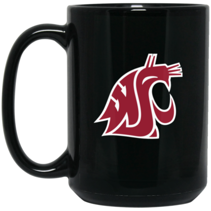 Washington State Cougars Logo 15oz Black Mug