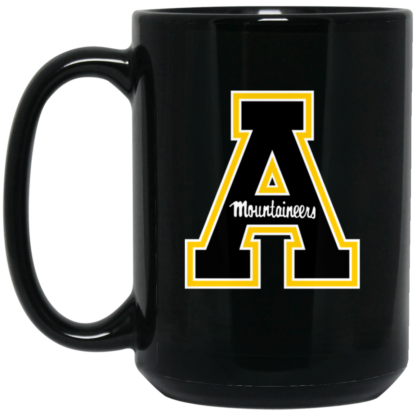 Appalachian State Mountaineers Logo 15oz Black Mug