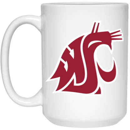 Washington State Cougars Logo 15oz White Mug