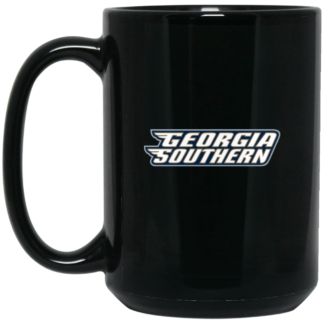 Georgia Southern Eagles Wordmark Logo 15oz Black Mug