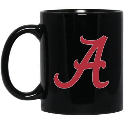Alabama Crimson Tide A Logo 11oz Black Mug