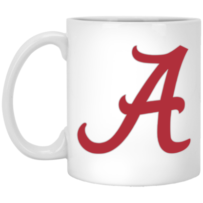 Alabama Crimson Tide A Logo 11oz White Mug