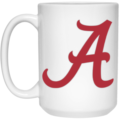 Alabama Crimson Tide A Logo 15oz White Mug