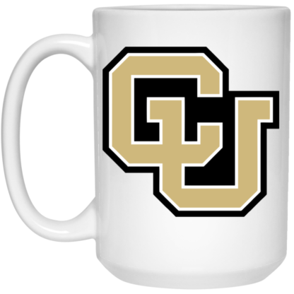 Colorado Buffaloes Wordmark 15oz White Mug