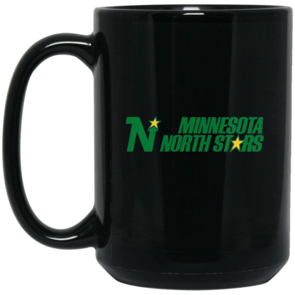 Minnesota North Stars Wordmark Logo 15oz Black Mug