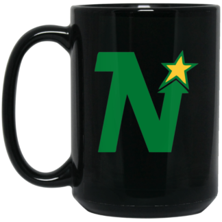 Minnesota North Stars N Logo 15oz Black Mug