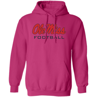 Ole Miss Rebels Football Logo Pullover Hoodie