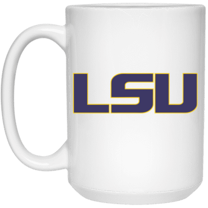 LSU Tigers 15oz White Mug
