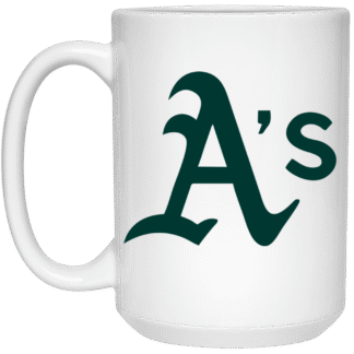 Oakland Athletics 15oz White Mug