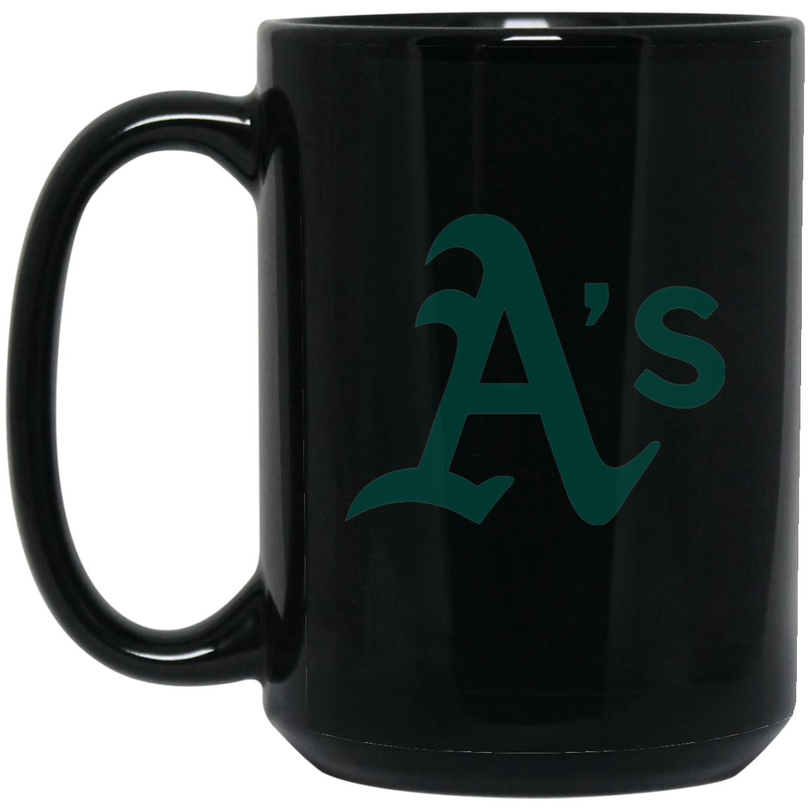 Oakland Athletics 15oz Black Mug
