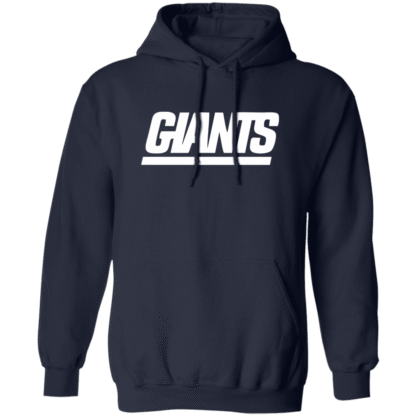 New York Giants White Wordmark Pullover Hoodie - Image 2