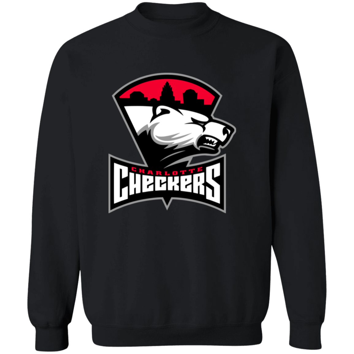 Charlotte Checkers Logo Crewneck Sweatshirt - Image 2