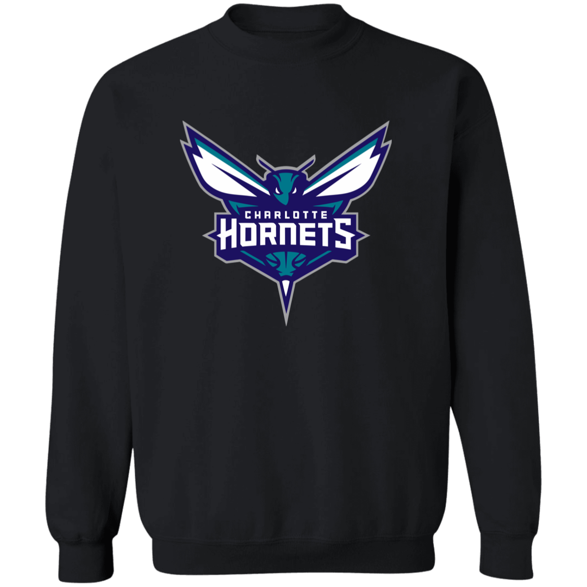Charlotte Hornets Logo Crewneck Sweatshirt - Image 2