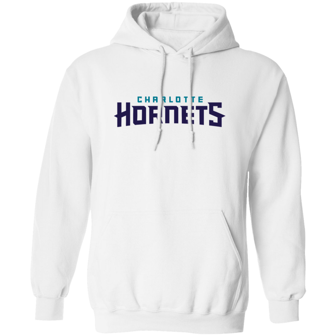 Charlotte Hornets Wordmark Logo Pullover Hoodie