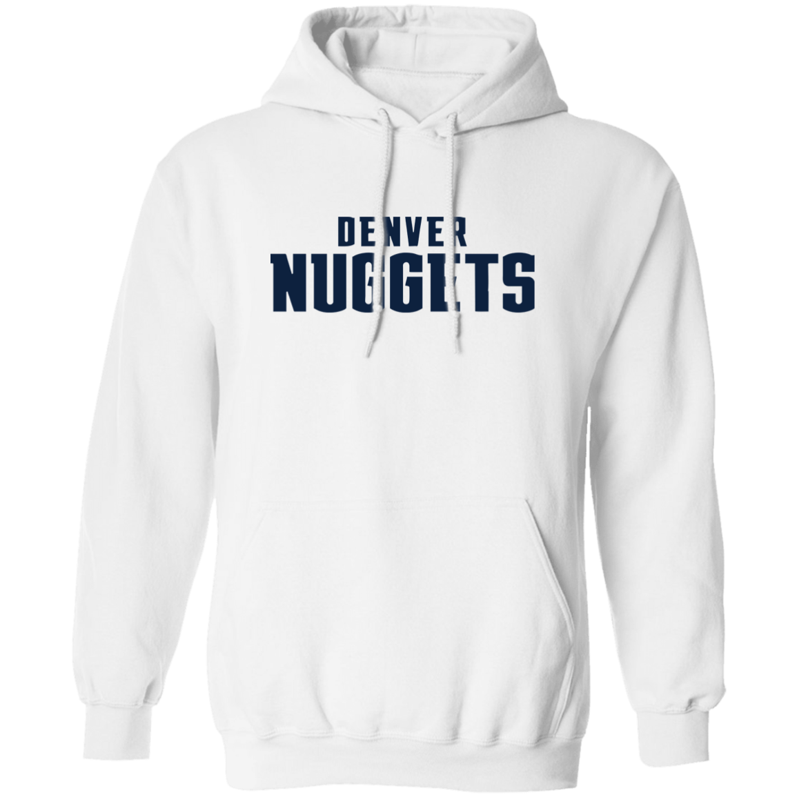 Denver Nuggets Wordmark Logo Pullover Hoodie