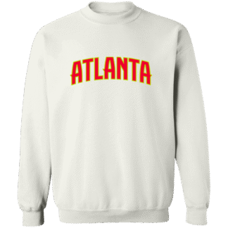 Atlanta Hawks Wordmark Logo Crewneck Sweatshirt