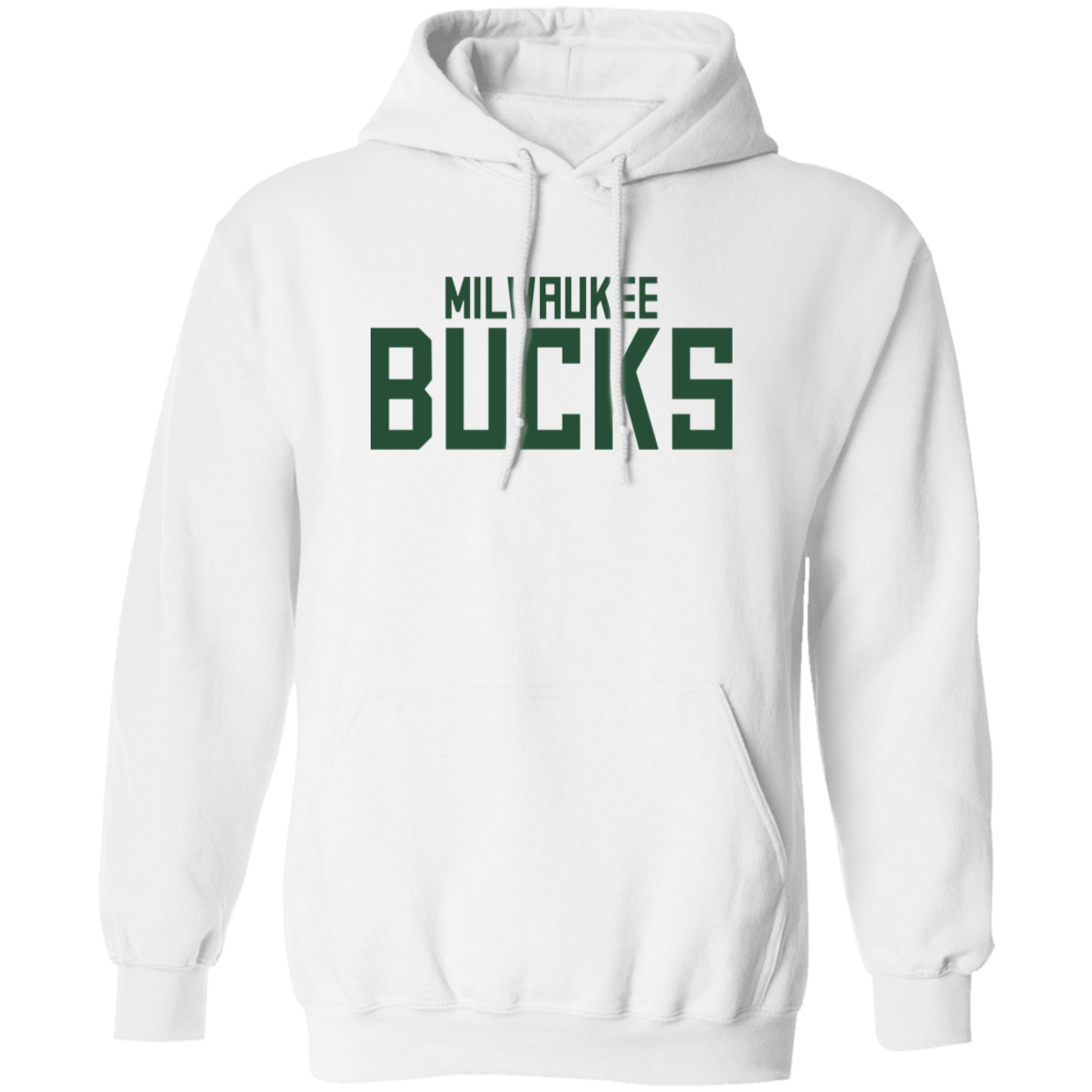 Milwaukee Bucks Wordmark Logo Pullover Hoodie - Image 2