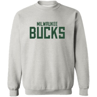 Milwaukee Bucks Wordmark Logo Crewneck Sweatshirt