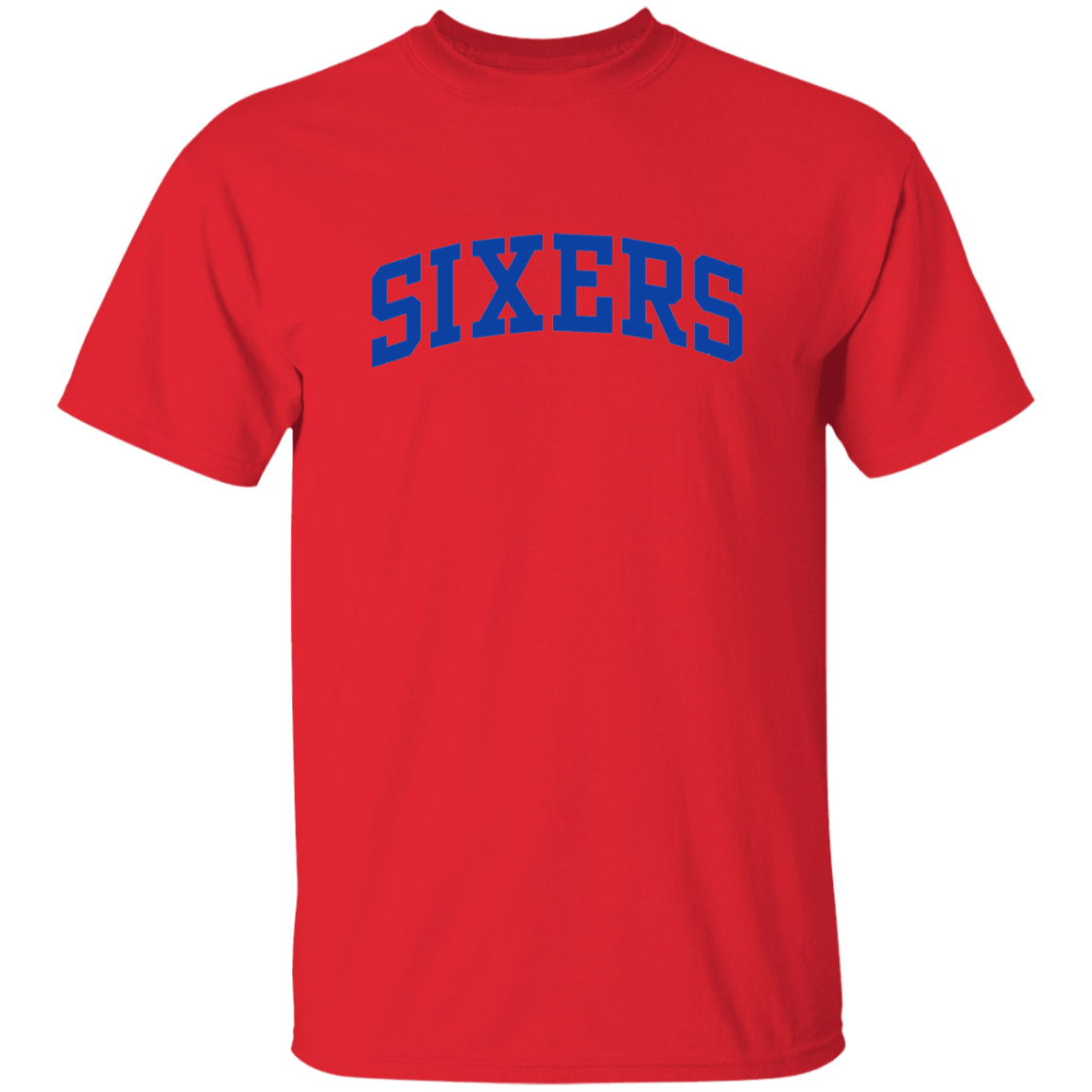 Philadelphia 76ers Sixers Wordmark Logo T-Shirt - Image 4