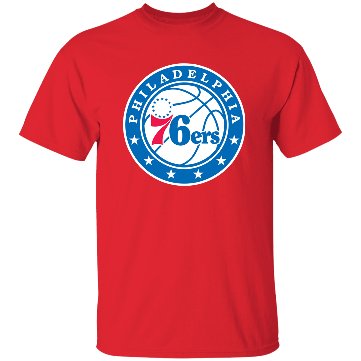 Philadelphia 76ers Sixers Logo T-Shirt - Image 4