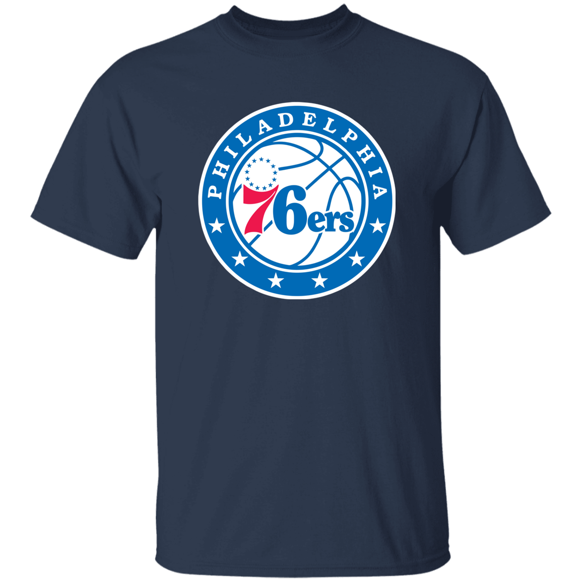 Philadelphia 76ers Sixers Logo T-Shirt - Image 3