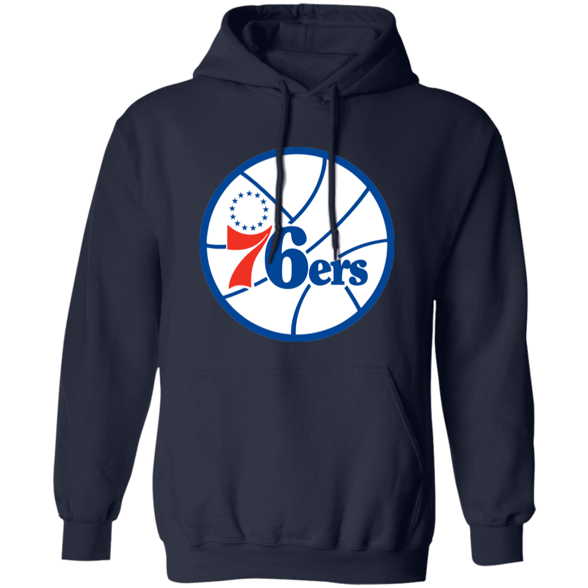 Philadelphia 76ers Sixers Old Logo Pullover Hoodie - Image 3