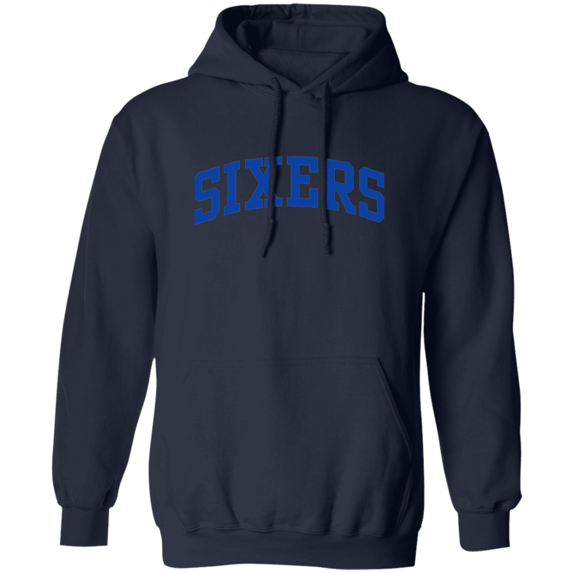 Philadelphia 76ers Sixers Wordmark Logo Pullover Hoodie - Image 3