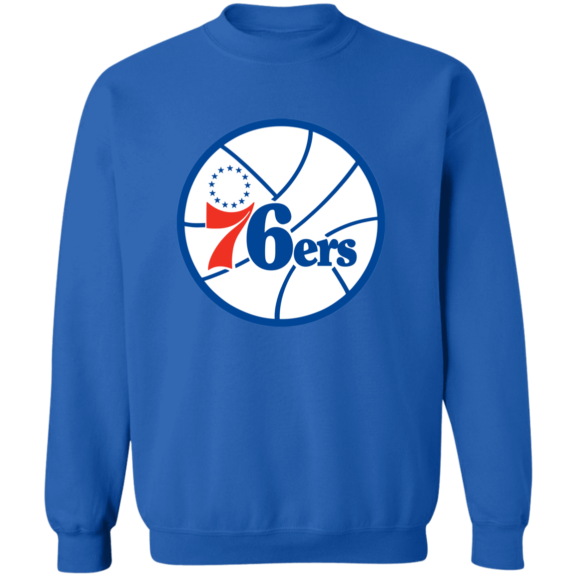 Philadelphia 76ers Sixers Old Logo Crewneck Sweatshirt - Image 4