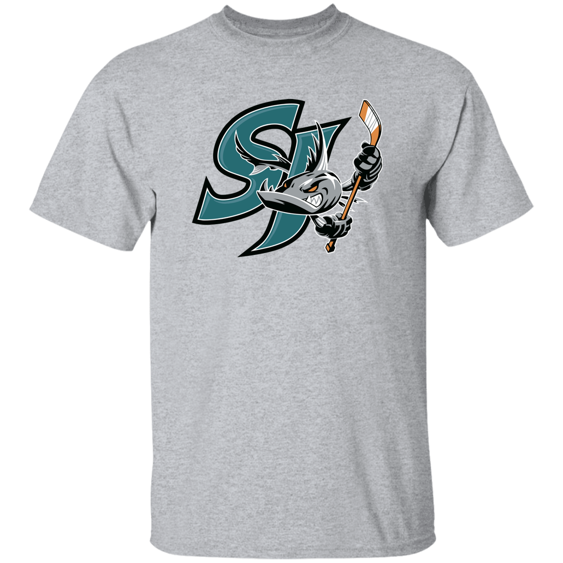 San Jose Barracuda Logo T-Shirt - Image 4