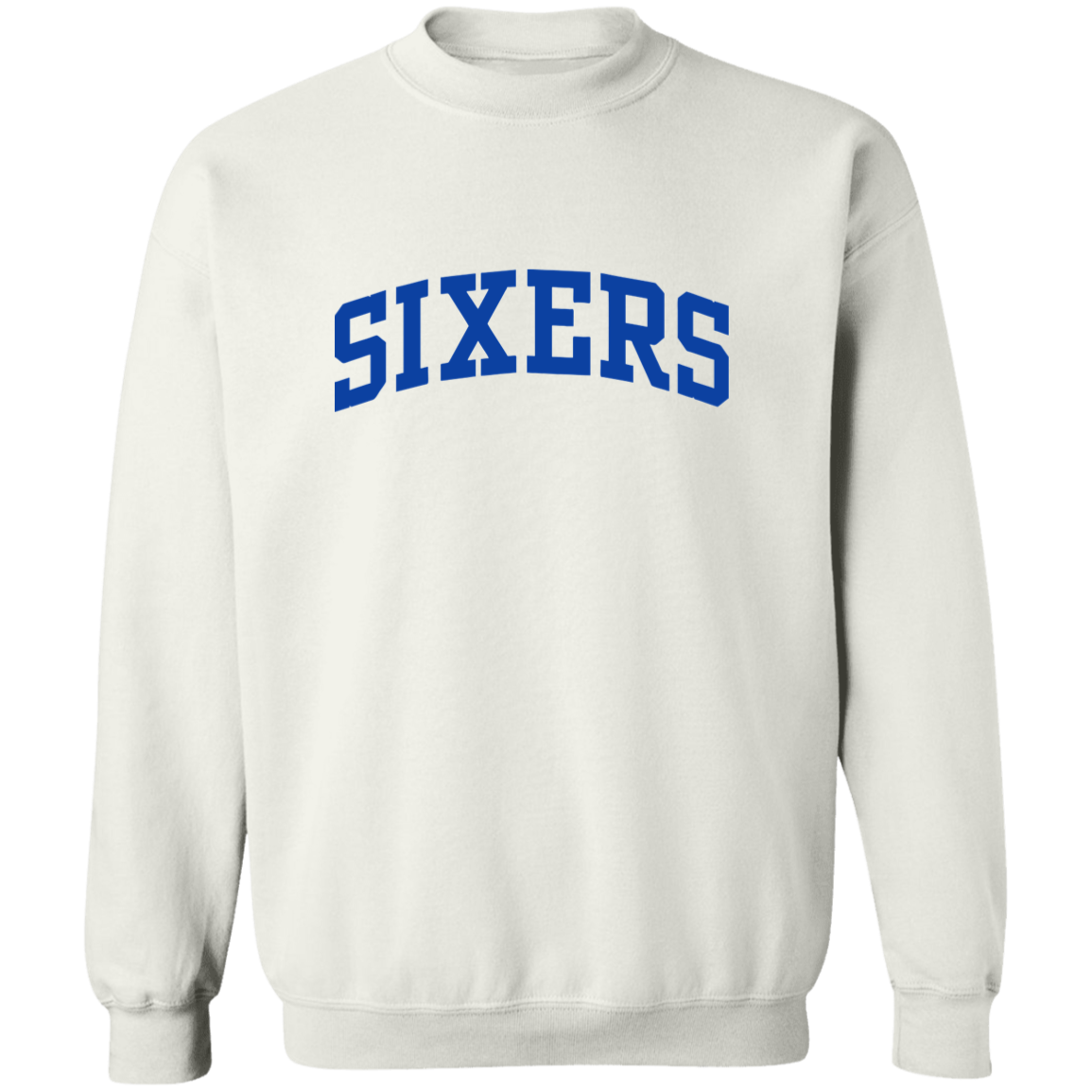 Philadelphia 76ers Sixers Wordmark Logo Crewneck Sweatshirt