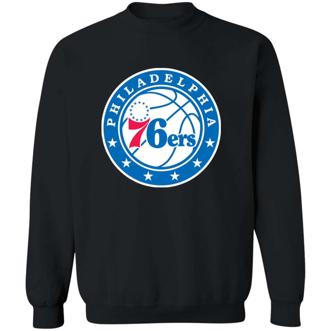 Philadelphia 76ers Sixers Logo Crewneck Sweatshirt - Image 2