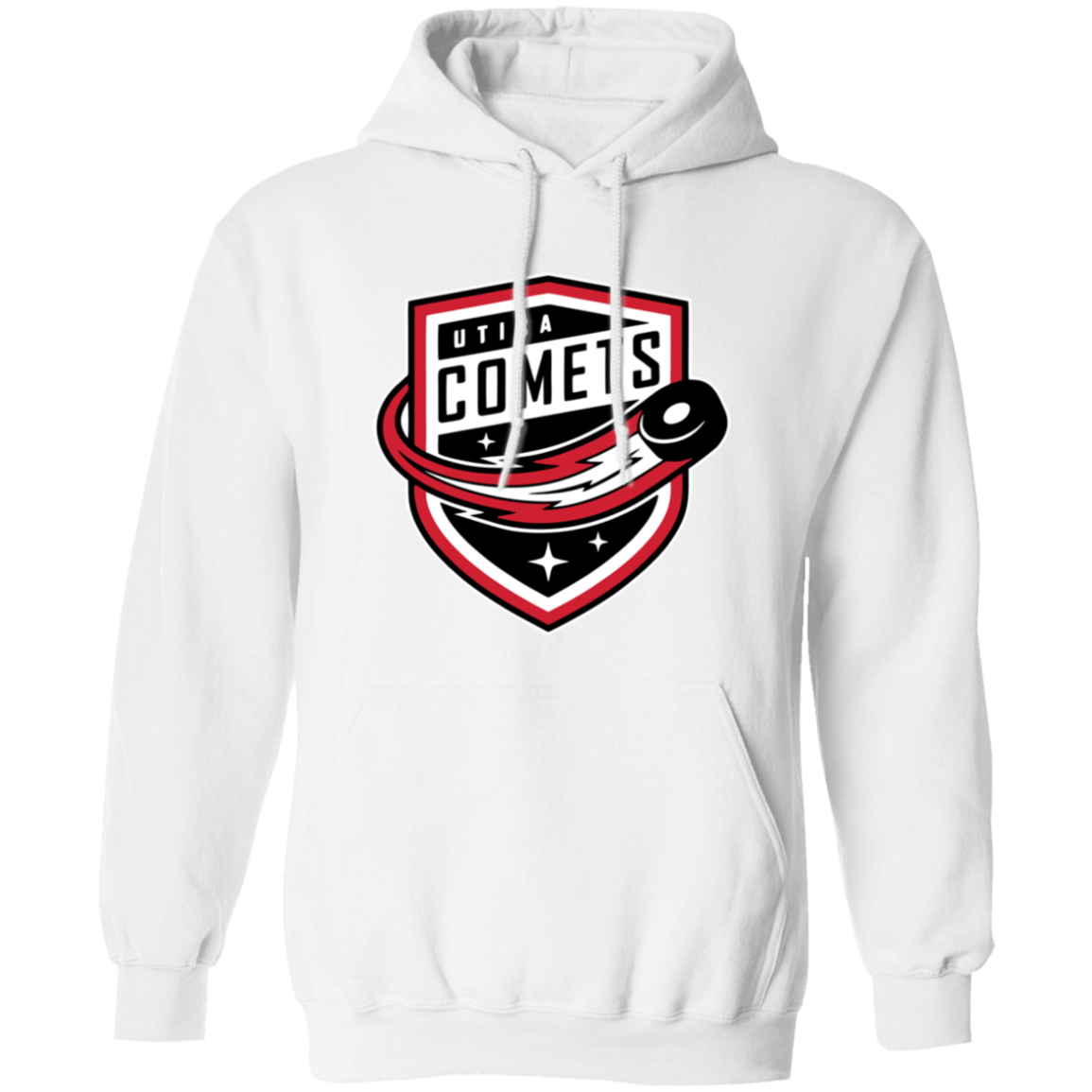 Utica Comets Logo Pullover Hoodie